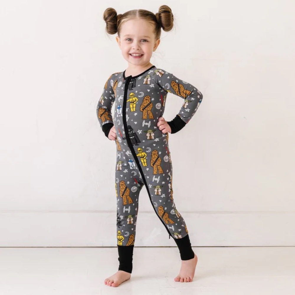 COPY - VGUC Little Sleepies Star Wars Bamboo Zippy size 18-24M